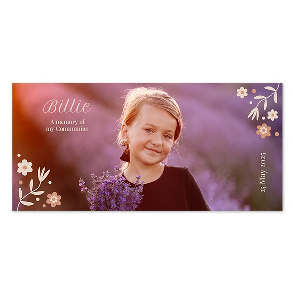 Faire-part 1 volet Pano paysage 19,6 x 9,3 cm