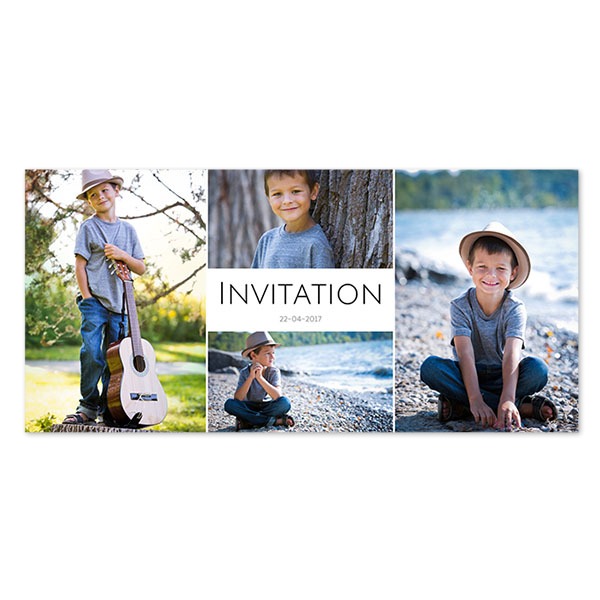 Faire-part 1 volet Pano paysage 19,6 x 9,3 cm