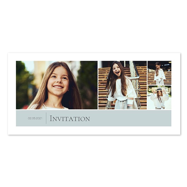 Faire-part 1 volet Pano paysage 19,6 x 9,3 cm