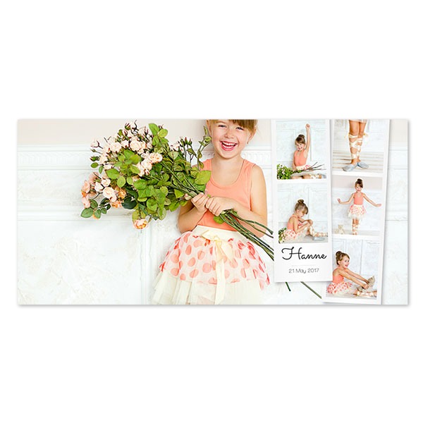 Faire-part 1 volet Pano paysage 19,6 x 9,3 cm