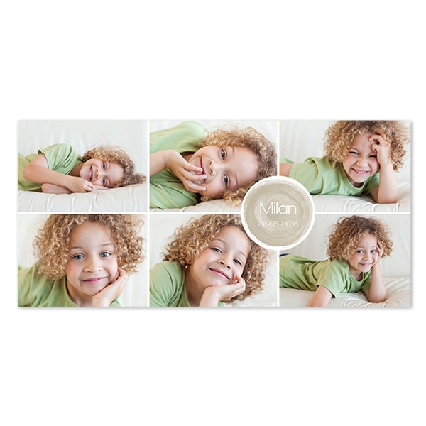 Faire-part 1 volet Pano paysage 19,6 x 9,3 cm