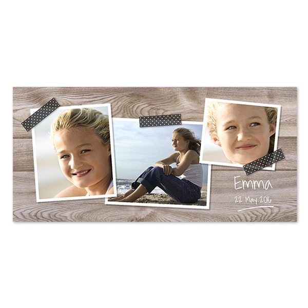 Faire-part 1 volet Pano paysage 19,6 x 9,3 cm