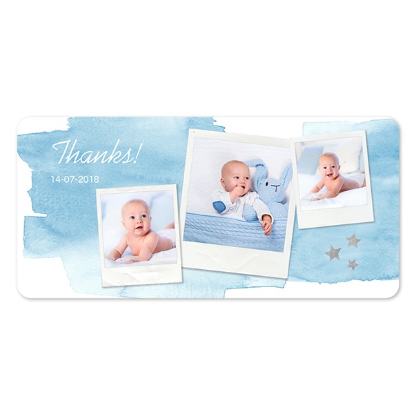 Enkla Fotokort Pano liggande rundade hörn 19,6 x 9,3 cm