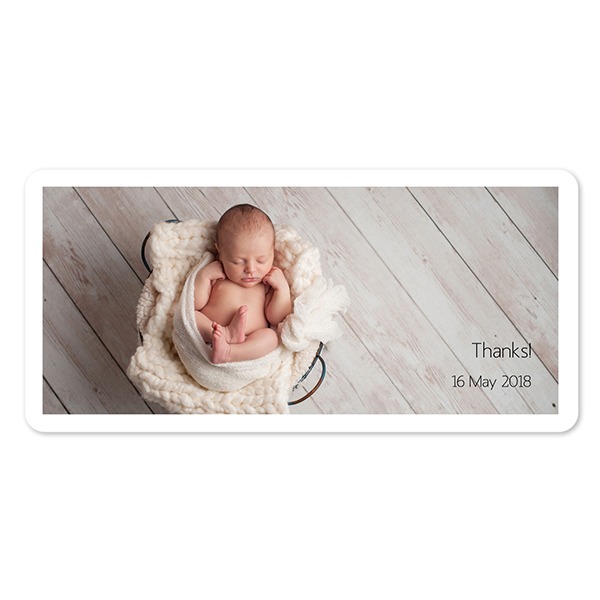 Enkla Fotokort Pano liggande rundade hörn 19,6 x 9,3 cm