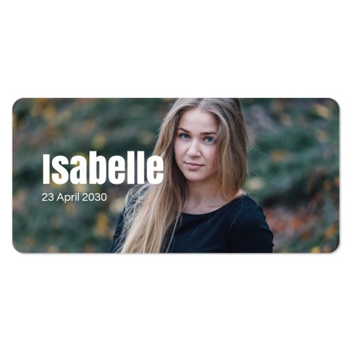 Enkle Fotokort Pano liggende runde hjørner 19,6 x 9,3 cm