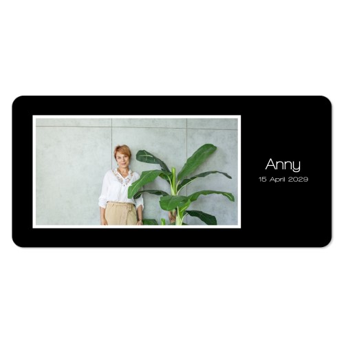 Faire-part 1 volet Pano paysage coins arrondis 19,6 x 9,3 cm