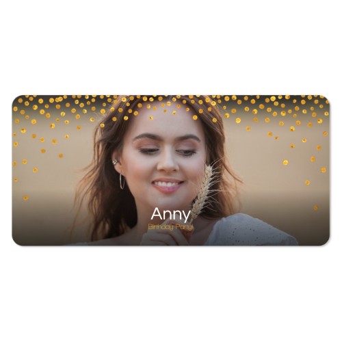 Faire-part 1 volet Pano paysage coins arrondis 19,6 x 9,3 cm