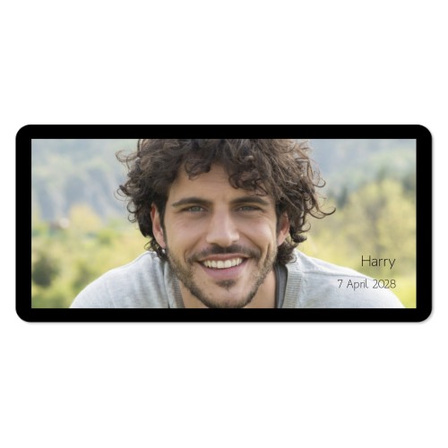 Grusskarte Panorama Querformat mit abgerundeten Ecken 19,6 x 9,3 cm