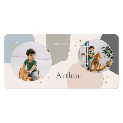 Grusskarte Panorama Querformat mit abgerundeten Ecken 19,6 x 9,3 cm