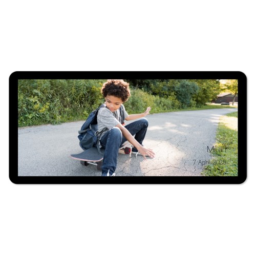 Enkla Fotokort Pano liggande rundade hörn 19,6 x 9,3 cm