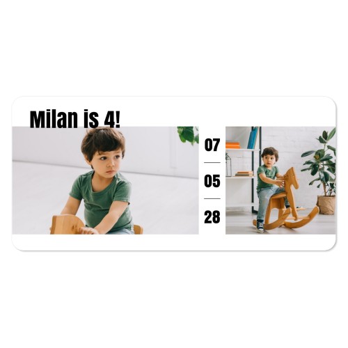 Enkle Fotokort Pano liggende runde hjørner 19,6 x 9,3 cm