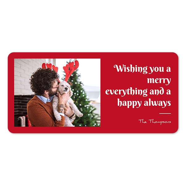 Single Card Panoramic Landscape rounded corners 19,6 x 9,3 cm