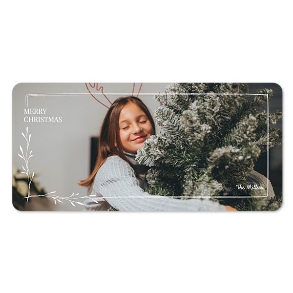 Fotokaart Panorama liggend met ronde hoeken 19,6 x 9,3 cm