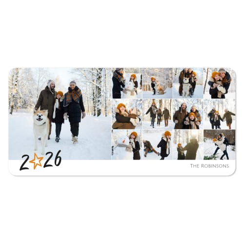 Faire-part 1 volet Pano paysage coins arrondis 19,6 x 9,3 cm