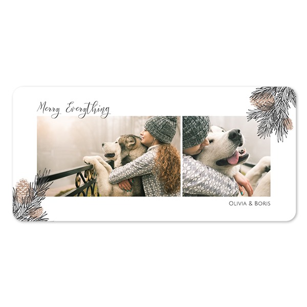 Single Card Panoramic Landscape rounded corners 19,6 x 9,3 cm