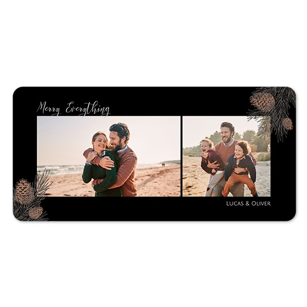 Single Card Panoramic landscape rounded corners 19,6 x 9,3 cm