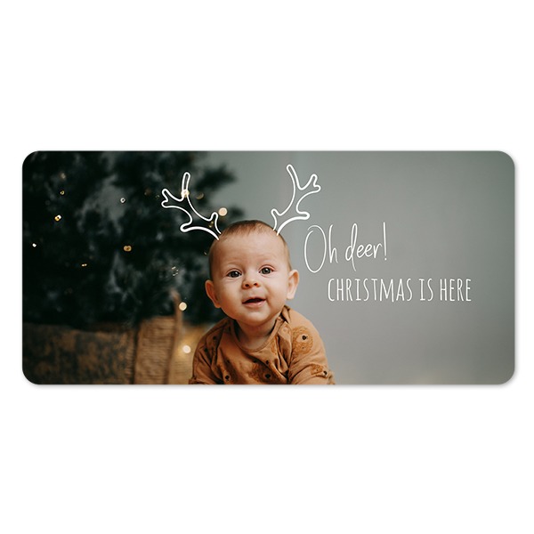 Fotokaart Panorama liggend met ronde hoeken 19,6 x 9,3 cm