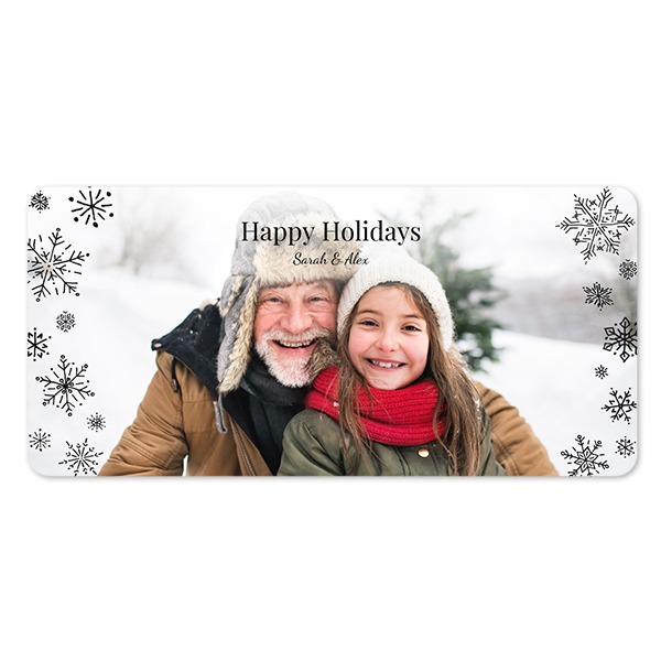 Fotokaart Panorama liggend met ronde hoeken 19,6 x 9,3 cm