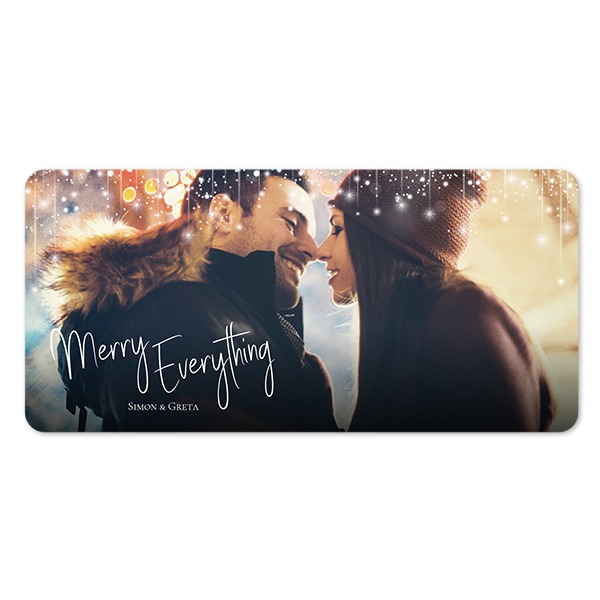 Single Card Panoramic Landscape rounded corners 19,6 x 9,3 cm