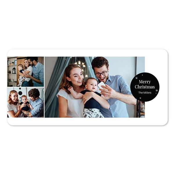 Fotokaart Panorama liggend met ronde hoeken 19,6 x 9,3 cm
