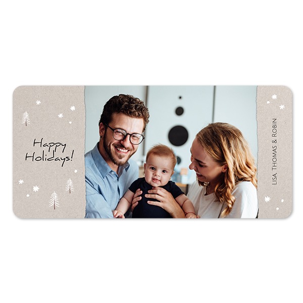 Single Card Panoramic Landscape rounded corners 19,6 x 9,3 cm