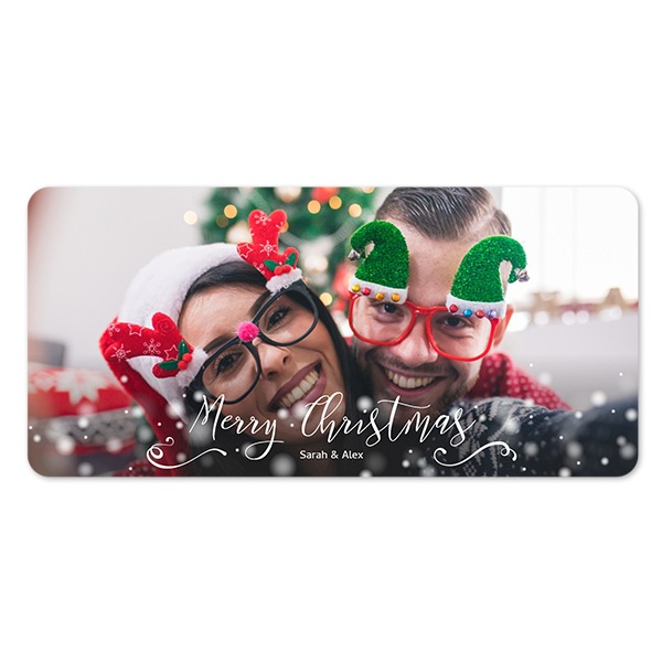 Fotokaart Panorama liggend met ronde hoeken 19,6 x 9,3 cm