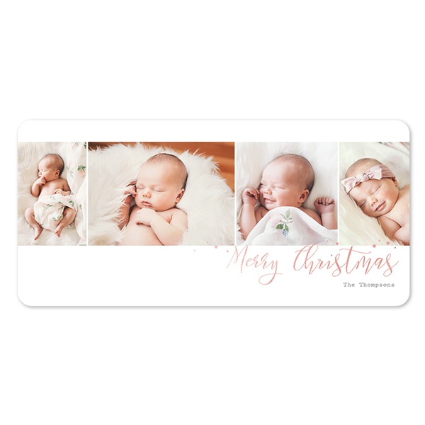 Faire-part 1 volet Pano paysage coins arrondis 19,6 x 9,3 cm