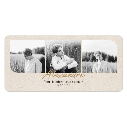 Faire-part 1 volet Pano paysage coins arrondis 19,6 x 9,3 cm Faire-part 1 volet Pano paysage coins arrondis 19,6 x 9,3 cm