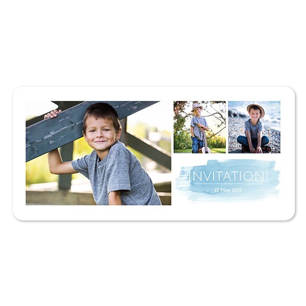 Grusskarte Panorama Querformat mit abgerundeten Ecken 19,6 x 9,3 cm