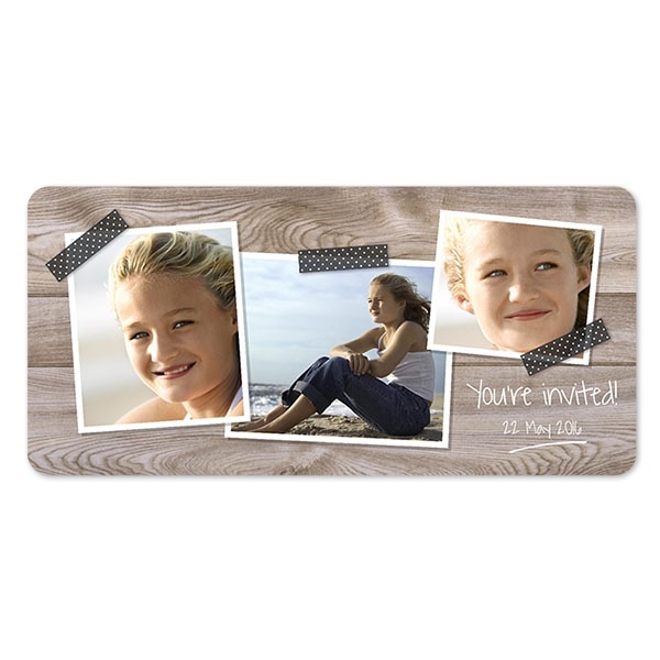 Grusskarte Panorama Querformat mit abgerundeten Ecken 19,6 x 9,3 cm