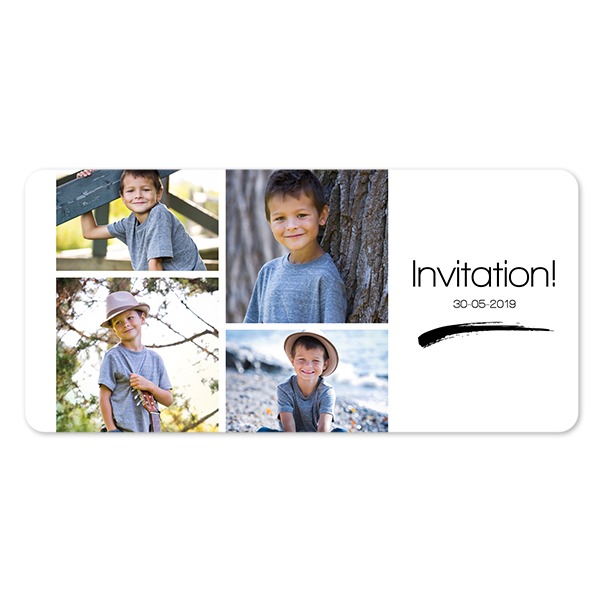 Enkle Fotokort Pano liggende runde hjørner 19,6 x 9,3 cm