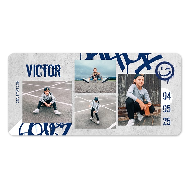 Fotokaart Panorama liggend met ronde hoeken 19,6 x 9,3 cm