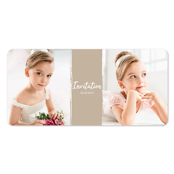 Grusskarte Panorama Querformat mit abgerundeten Ecken 19,6 x 9,3 cm