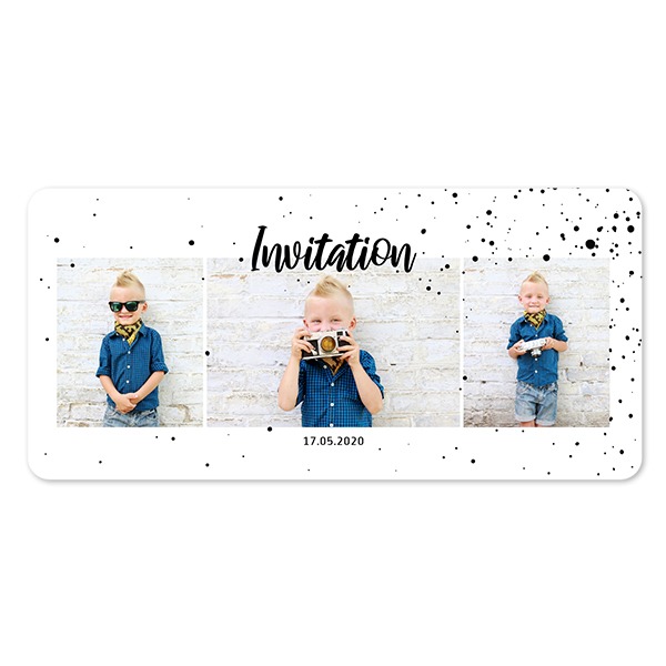 Faire-part 1 volet Pano paysage coins arrondis 19,6 x 9,3 cm Faire-part 1 volet Pano paysage coins arrondis 19,6 x 9,3 cm