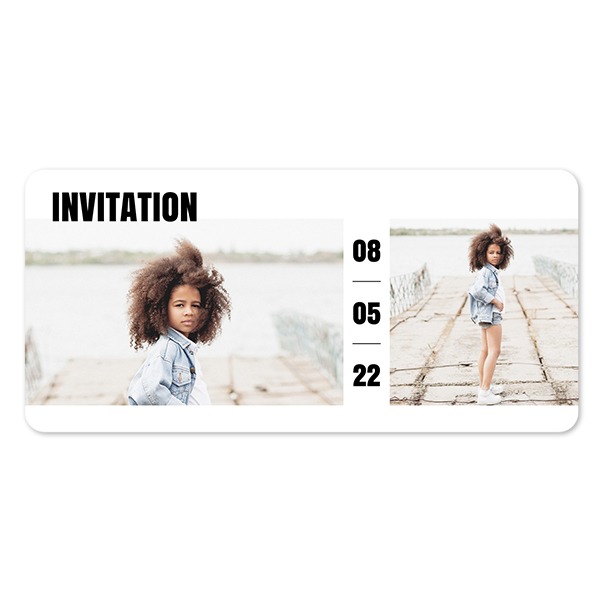 Grusskarte Panorama Querformat mit abgerundeten Ecken 19,6 x 9,3 cm