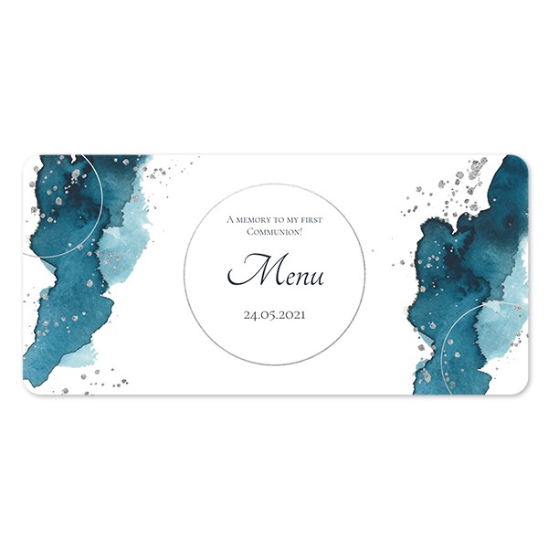 Faire-part 1 volet Pano paysage coins arrondis 19,6 x 9,3 cm