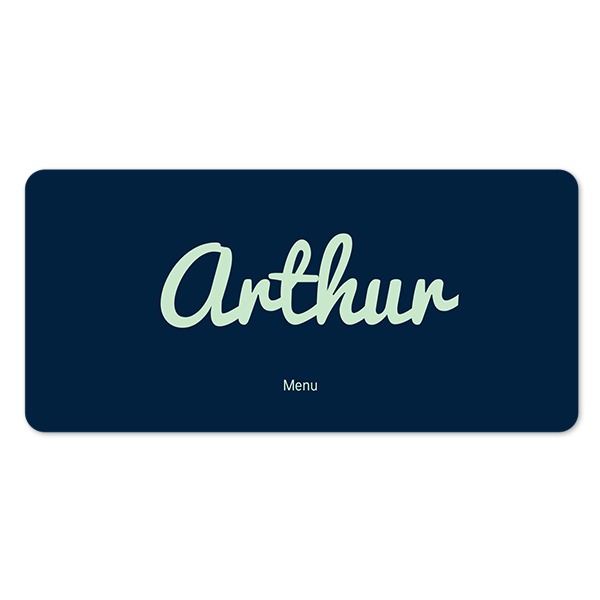 Faire-part 1 volet Pano paysage coins arrondis 19,6 x 9,3 cm