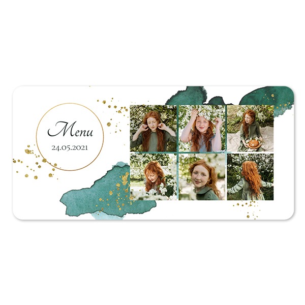 Faire-part 1 volet Pano paysage coins arrondis 19,6 x 9,3 cm