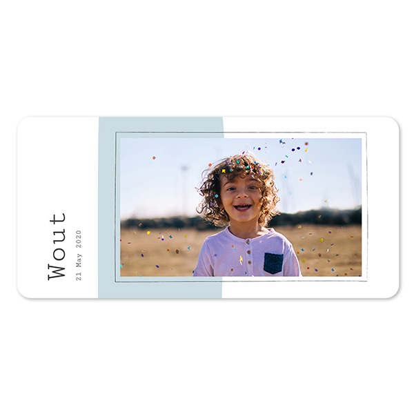 Enkle Fotokort Pano liggende runde hjørner 19,6 x 9,3 cm