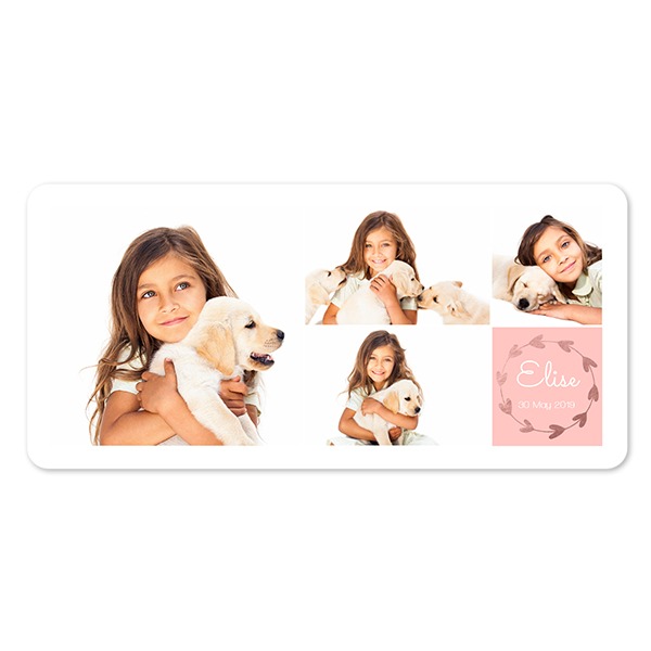 Grusskarte Panorama Querformat mit abgerundeten Ecken 19,6 x 9,3 cm