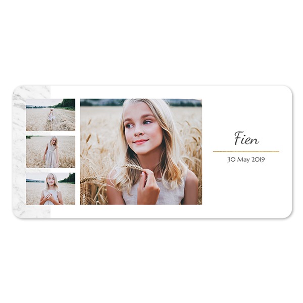 Enkle Fotokort Pano liggende runde hjørner 19,6 x 9,3 cm