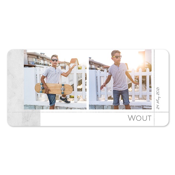 Single Card Panoramic Landscape rounded corners 19,6 x 9,3 cm