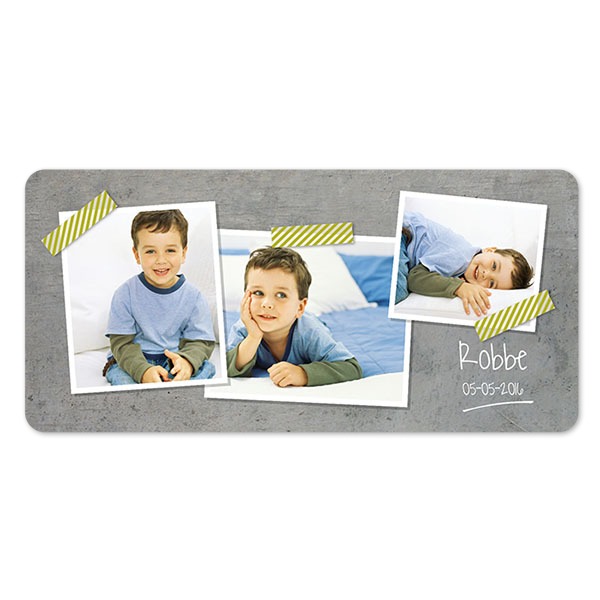 Fotokaart pano liggend met ronde hoeken 19,6 x 9,3 cm