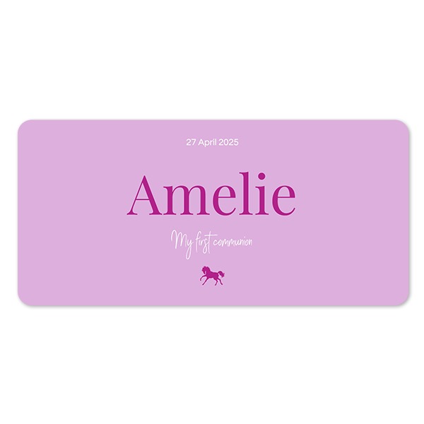 Single Card Panoramic Landscape rounded corners 19,6 x 9,3 cm