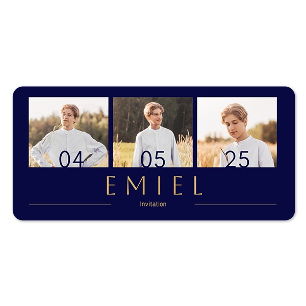 Enkle Fotokort Pano liggende runde hjørner 19,6 x 9,3 cm