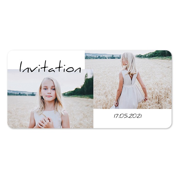 Fotokaart Panorama liggend met ronde hoeken 19,6 x 9,3 cm