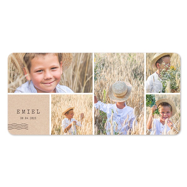 Single Card Panoramic Landscape rounded corners 19,6 x 9,3 cm