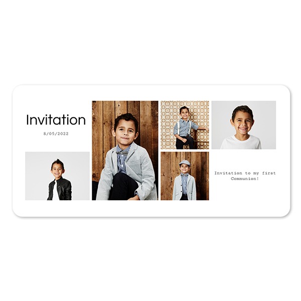 Faire-part 1 volet Pano paysage coins arrondis 19,6 x 9,3 cm Faire-part 1 volet Pano paysage coins arrondis 19,6 x 9,3 cm