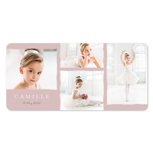 Grusskarte Panorama Querformat mit abgerundeten Ecken 19,6 x 9,3 cm