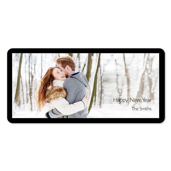 Grusskarte Panorama Querformat mit abgerundeten Ecken 19,6 x 9,3 cm